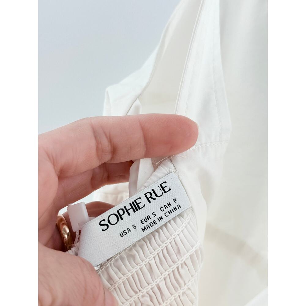 Sophie Rue Addie Sleeveless Fit and Flare Mini Dress White Women's Size Small - Picture 4 of 5